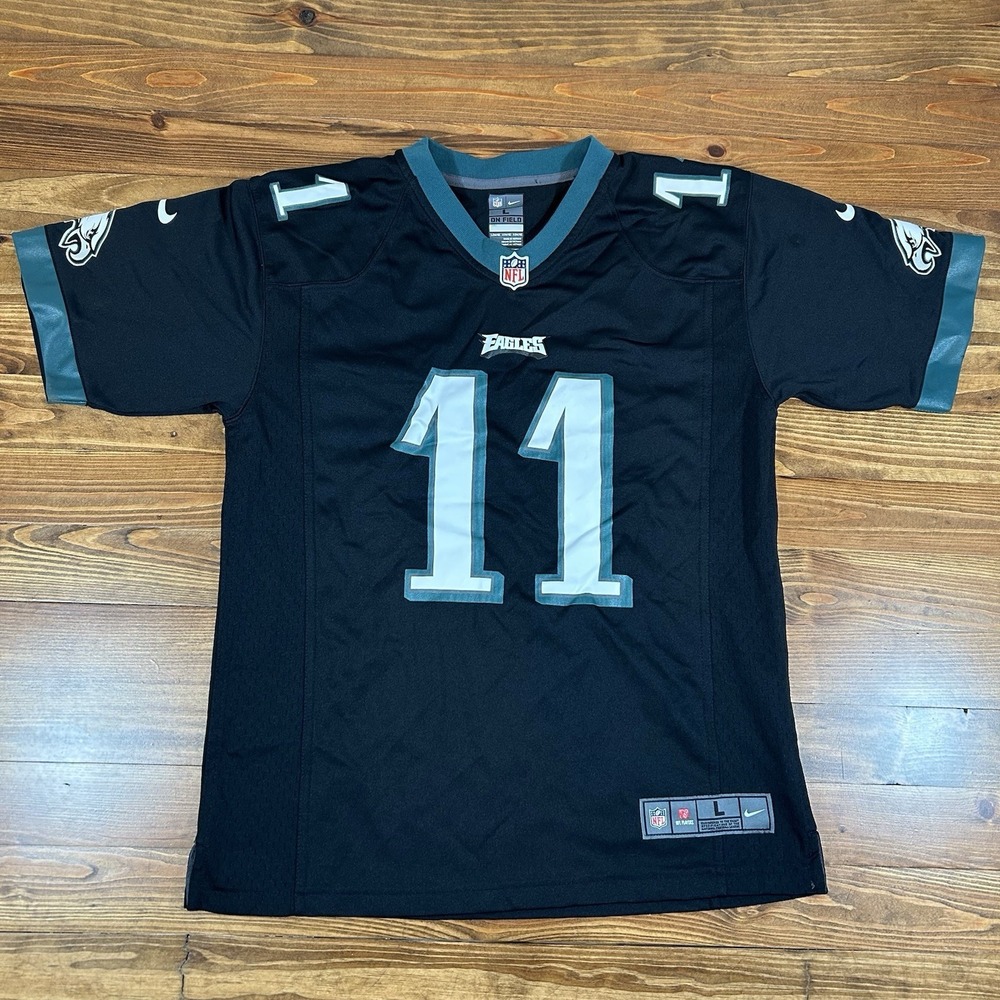 Carson‎ Wentz Philadelphia Eagles NFL Nike Jersey Black Youth Medium (10/12) #11